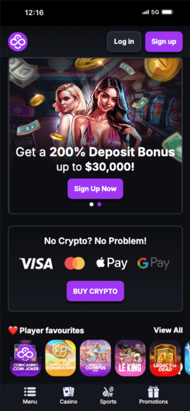 coincasino bonus