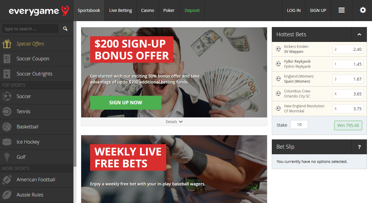 7. Everygame – Best Betting App for Live Betting Fans on the Go