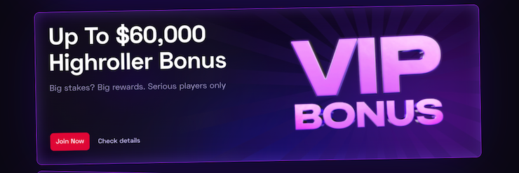 A snapshot of the Ybets Casino Highroller Bonus