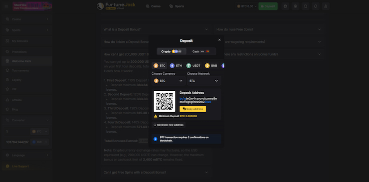 A peek at the many cryptocurrencies you can deposit with in conjunction with a FortuneJack bonus code for major rewards.
