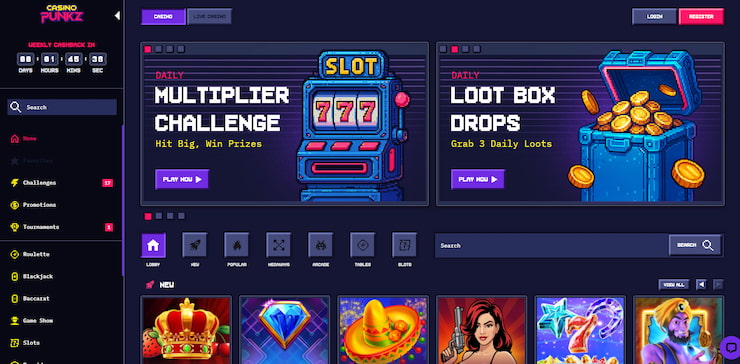 A closer look at CasinoPunkz, an online gambling site known for its unique style and focus on gamification, new online casino UK. 