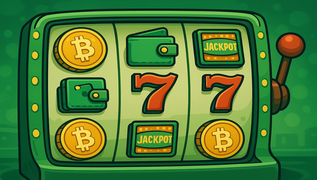 image of a BCH-themed slot game with cartoon-style graphics Bitcoin Cash Casino,