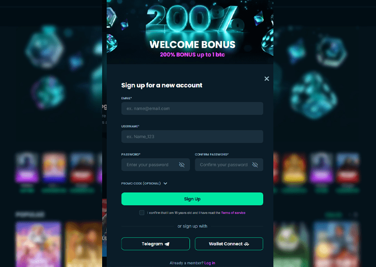 metamask casino registration