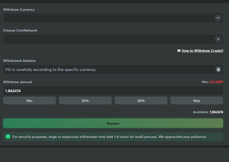 metamask casino withdrawal
