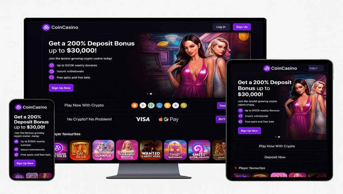 Avalanche casino website displayed across Desktop, Tablet, and Mobile