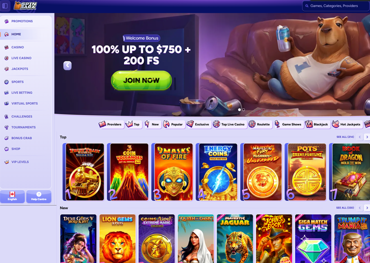 spinbara new canada online casino games 