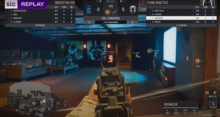 A screenshot of Call of Duty gameplay, commonly used for esports betting with Bitcoin.