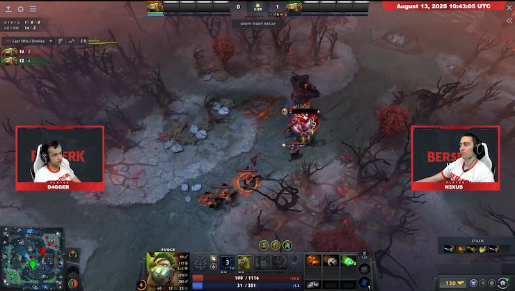 An image of Dota 2 gameplay, which is often used for esports betting with Bitcoin.