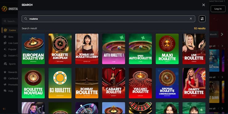 A snapshot of NZ online roulette at Instant casino