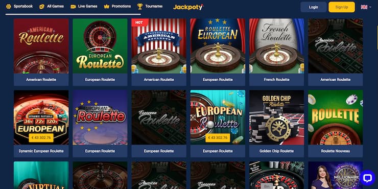 A snapshot of NZ online roulette at jackpoty casino