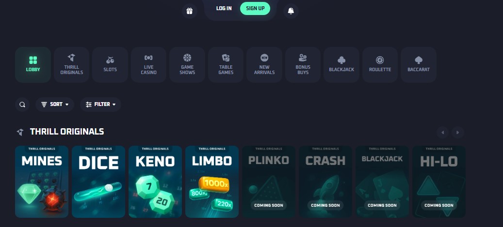 Thrill – Litecoin Casino with Weekly Cashback and Instant Payouts
