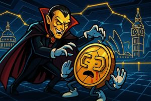 Blood Suckers slot review with vampire coin and crypto token in futuristic blockchain city