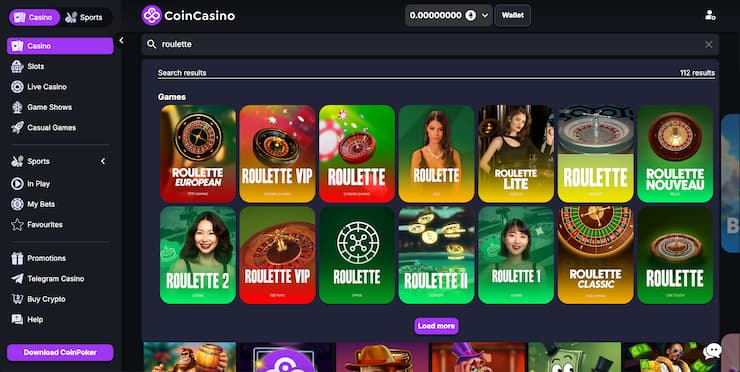 A snapshot of NZ online roulette at coin casino