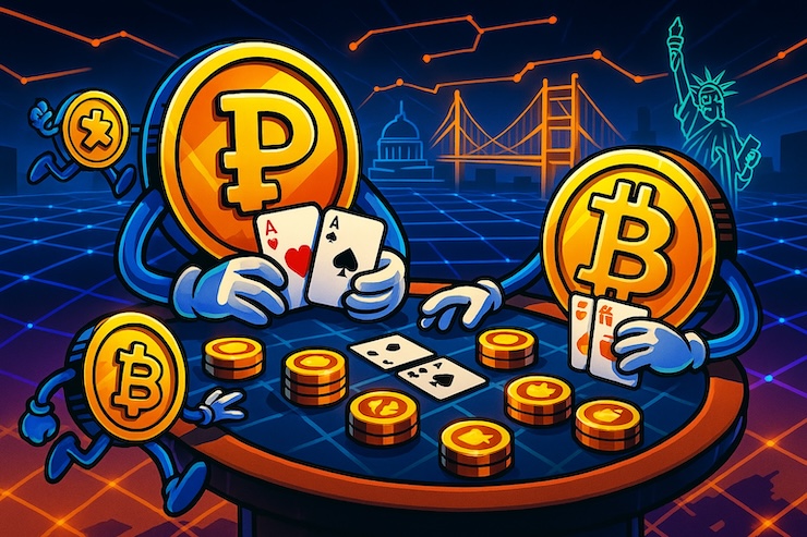 CoinPoker bonus codes illustrated with futuristic crypto tokens in a digital esports arena