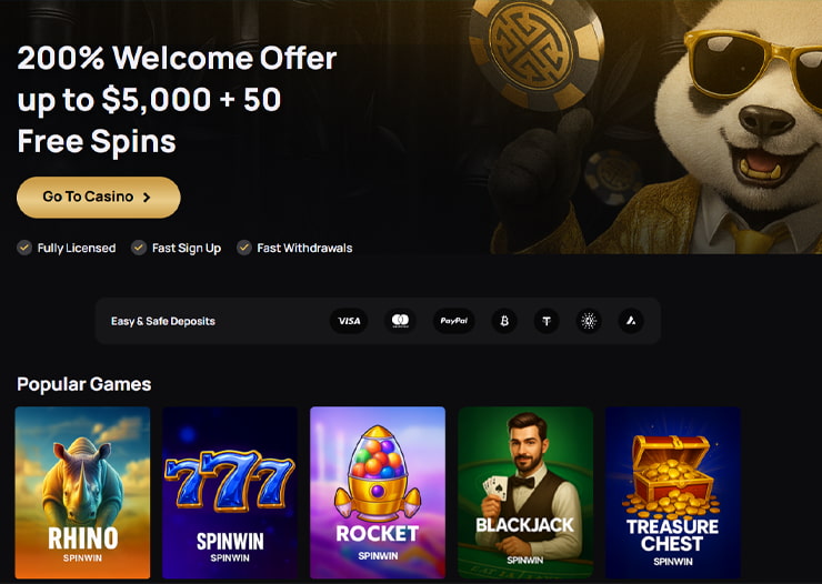 golden panda irish casino bonus and games