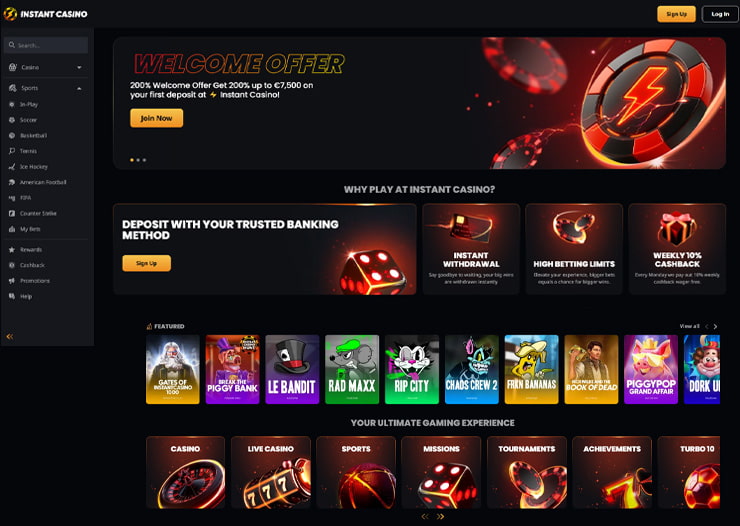Instant Casino bonus and slot games promotions tailored for Cyprus Sporting Betting players