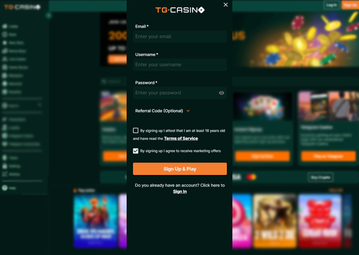 ireland casino sign up