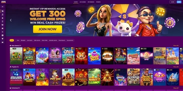 superslots welcome bonus and games