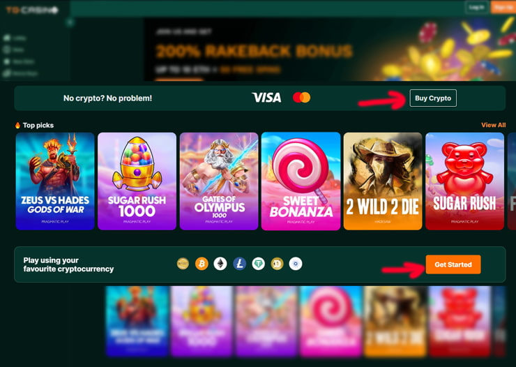 tg casino ireland sign up button