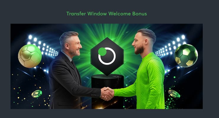 A snapshot of the Sportsbet.io bonus – Transfer Window Welcome Offer