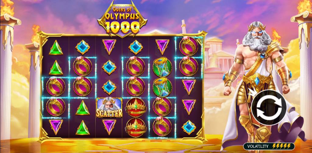 Gameplay Gates of olympus 1000