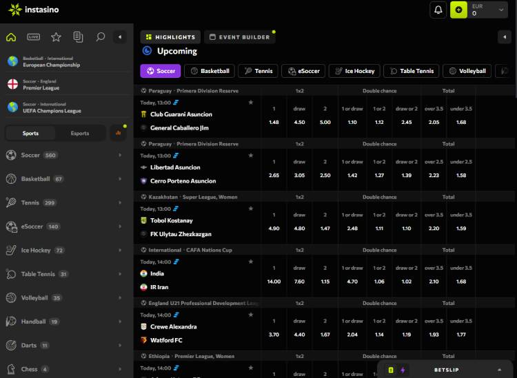Instasino Sportsbook