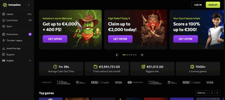 nederlandse goksites Instasino