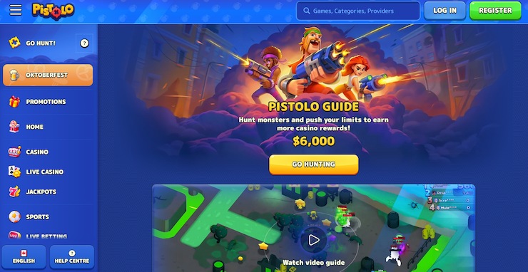 An image of the Pistolo Go Hunt feature.