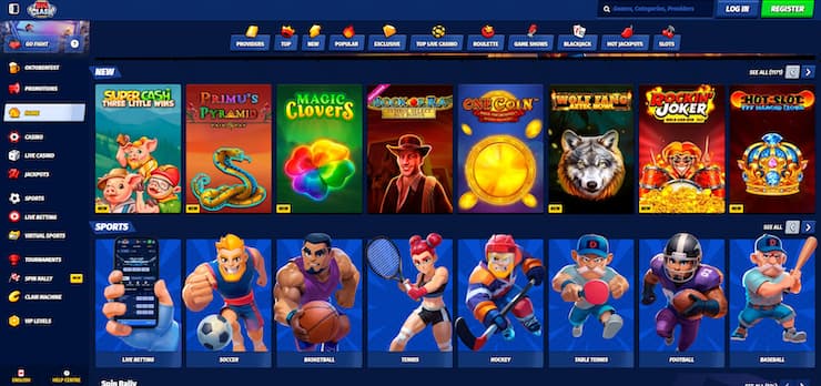 Big Clash casino slots and sports betting lobby – online casino 1 dollar deposit