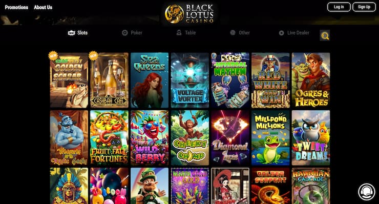 Black Lotus slots casino site