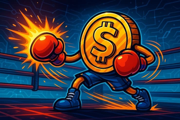 A snapshot of a coin representing boxing at the best offshore sportsbooks