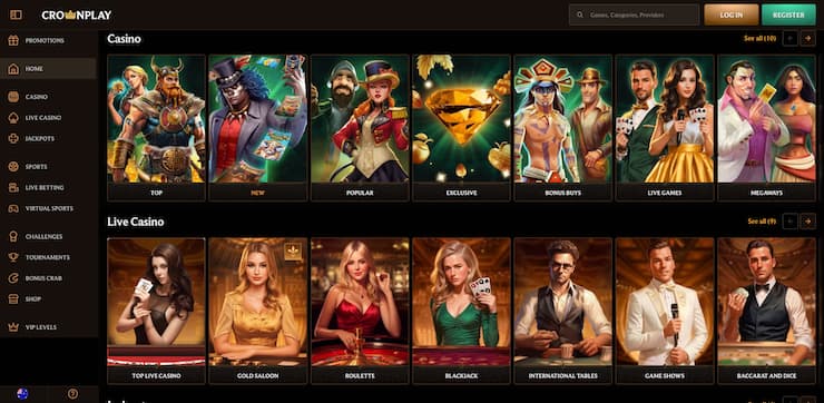 CrownPlay casino games and live tables – best online casinos Australia