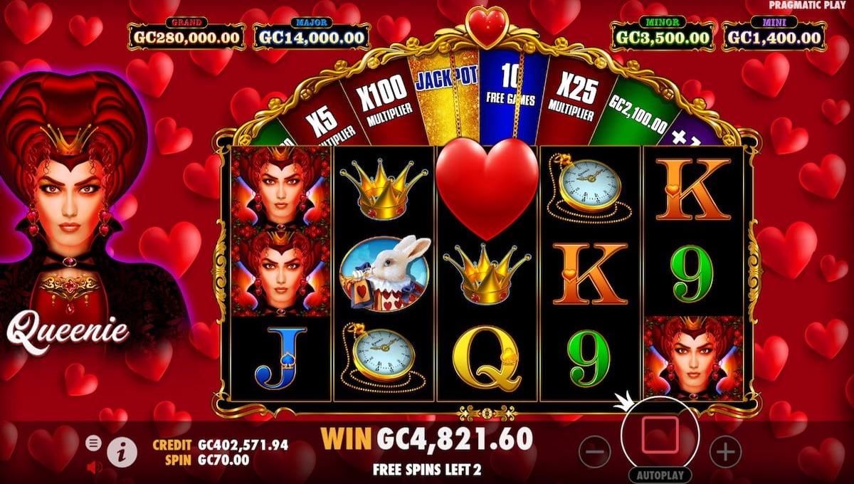 Queenie Slot Machine Bonus Features