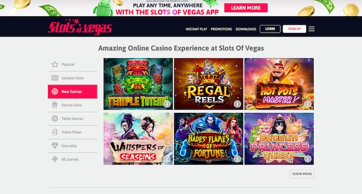 Slots of Vegas new slots site with jackpot games