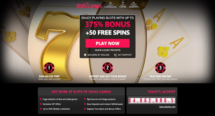 Slots of Vegas online slots casino offer