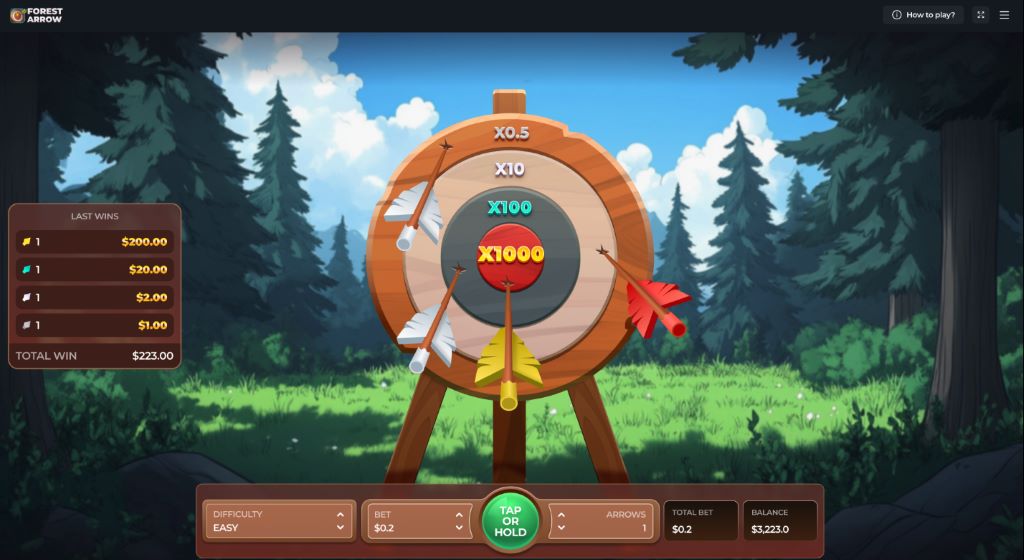 Archery target interface and score UI
