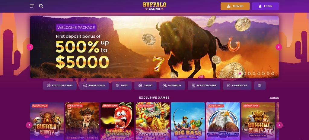Buffalo Casino fresh site known for themed slot