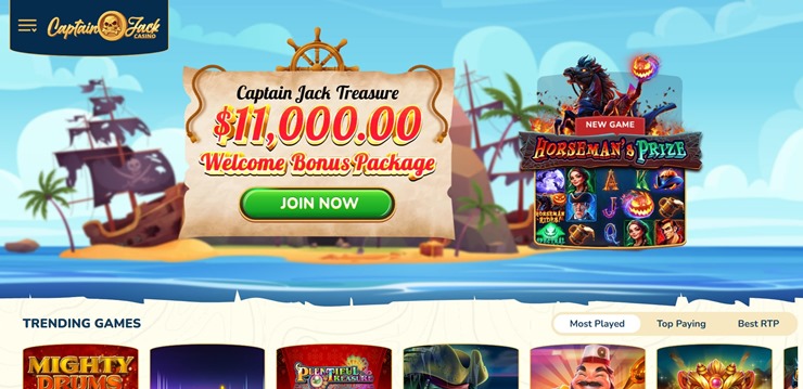 Captain Jack Casino – Classic RTG Casino with VIP Rewards
