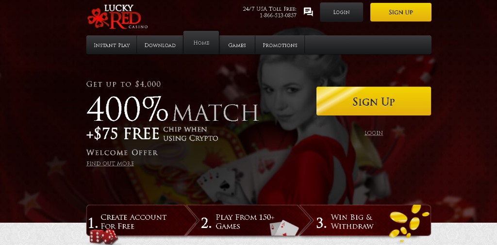 Lucky Red trusted casino with fast crypto payouts