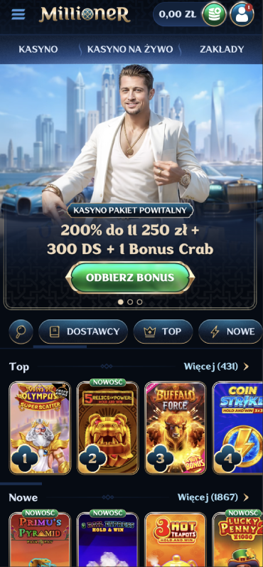 Millioner kasyno online