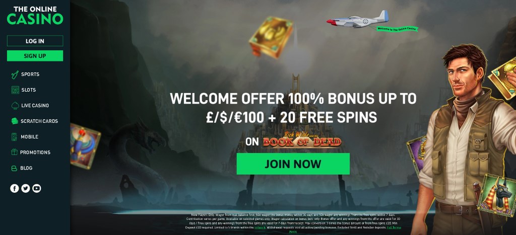 TheOnlineCasino simple interface with strong mobile optimization
