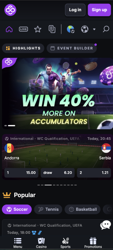 CoinCasino Bonus bukmachersk