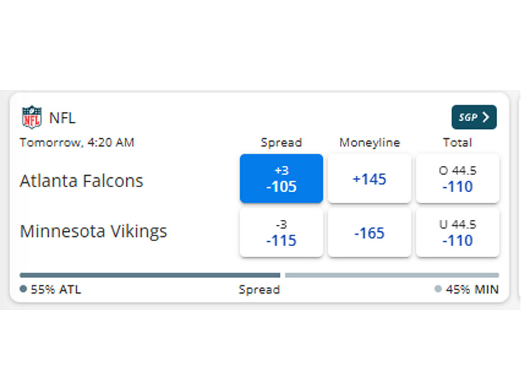a sports bet on a mastercard betting site