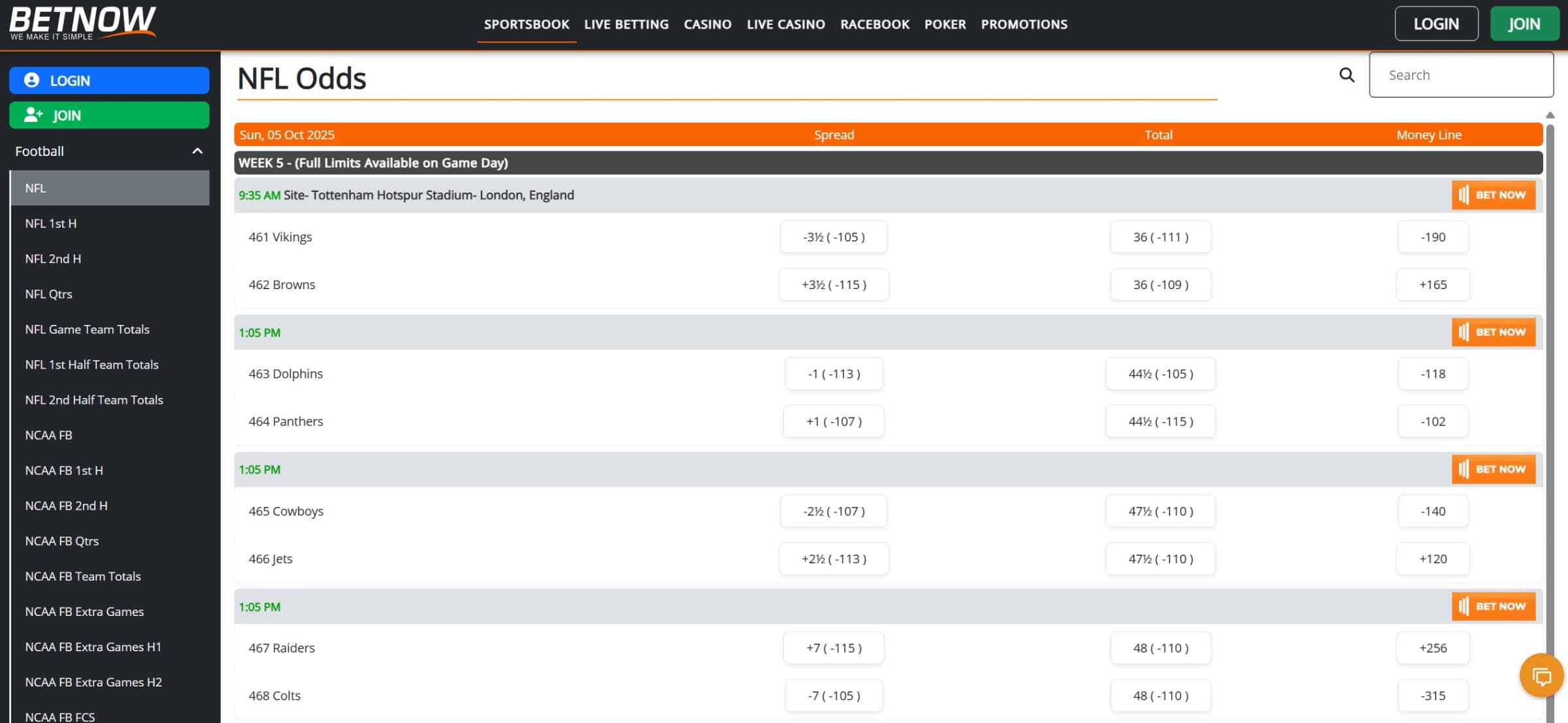 BetNow Sportsbook