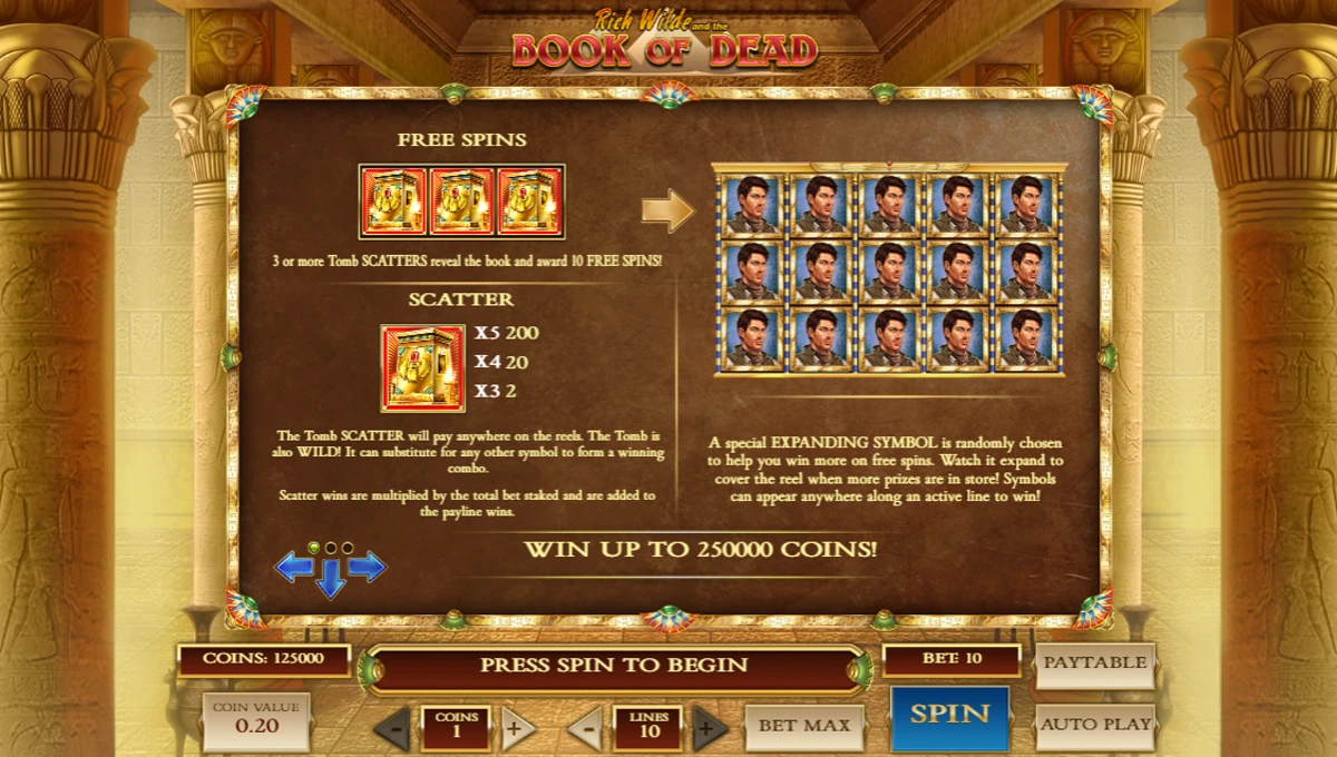 Free Spins and Expanding Symbols