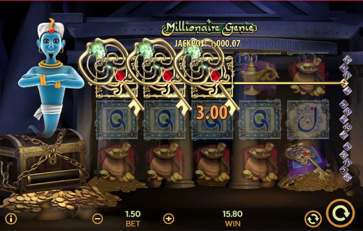 A snapshot of the winning screen in Millionaire Genie.