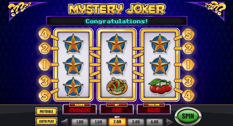 A big win on the Mystery Joker slot.