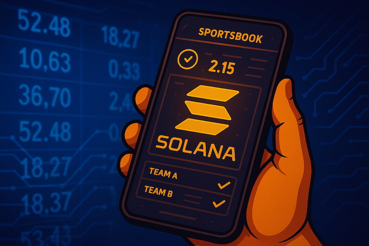 An image showing a solana sportsbook on mobile.