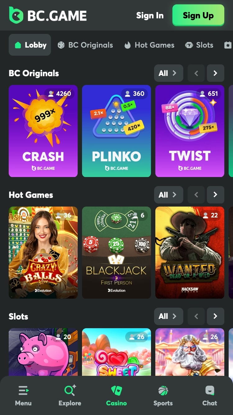 BC Game RippleXRP casino