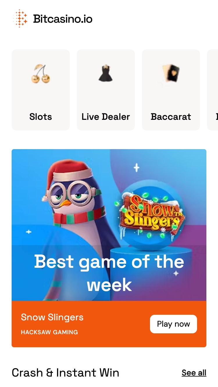 Bitcasino.io best week of the game 